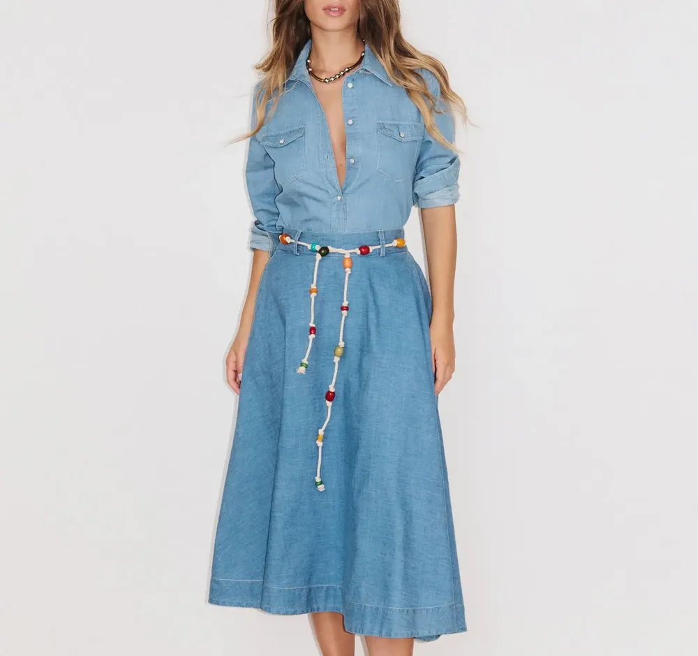 Apparel - 118. HELENE MAXI SKIRT - STELLA FOREST