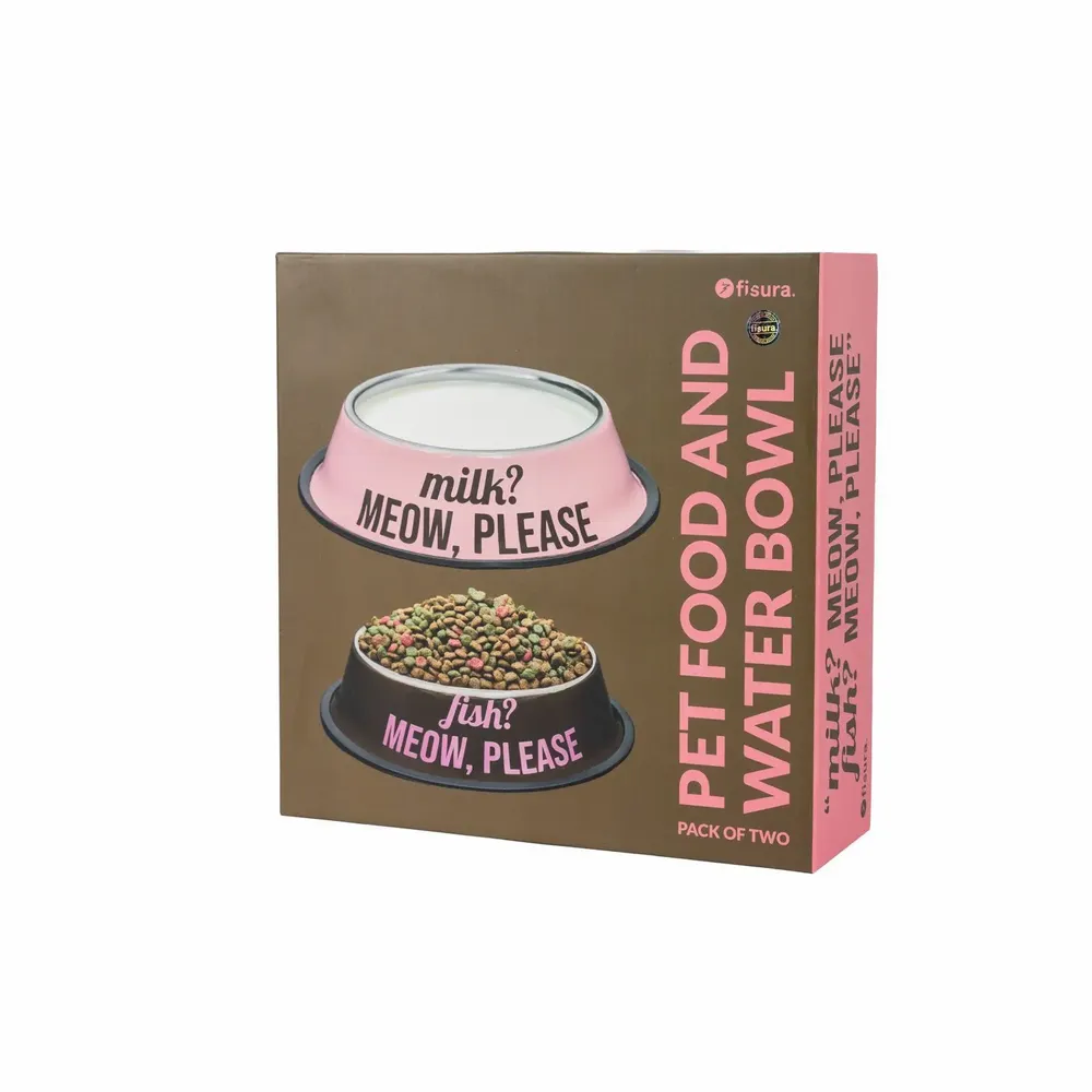 Kitchen utensils - PACK OF 2 PET FOOD / WATER BOWL - FISURA