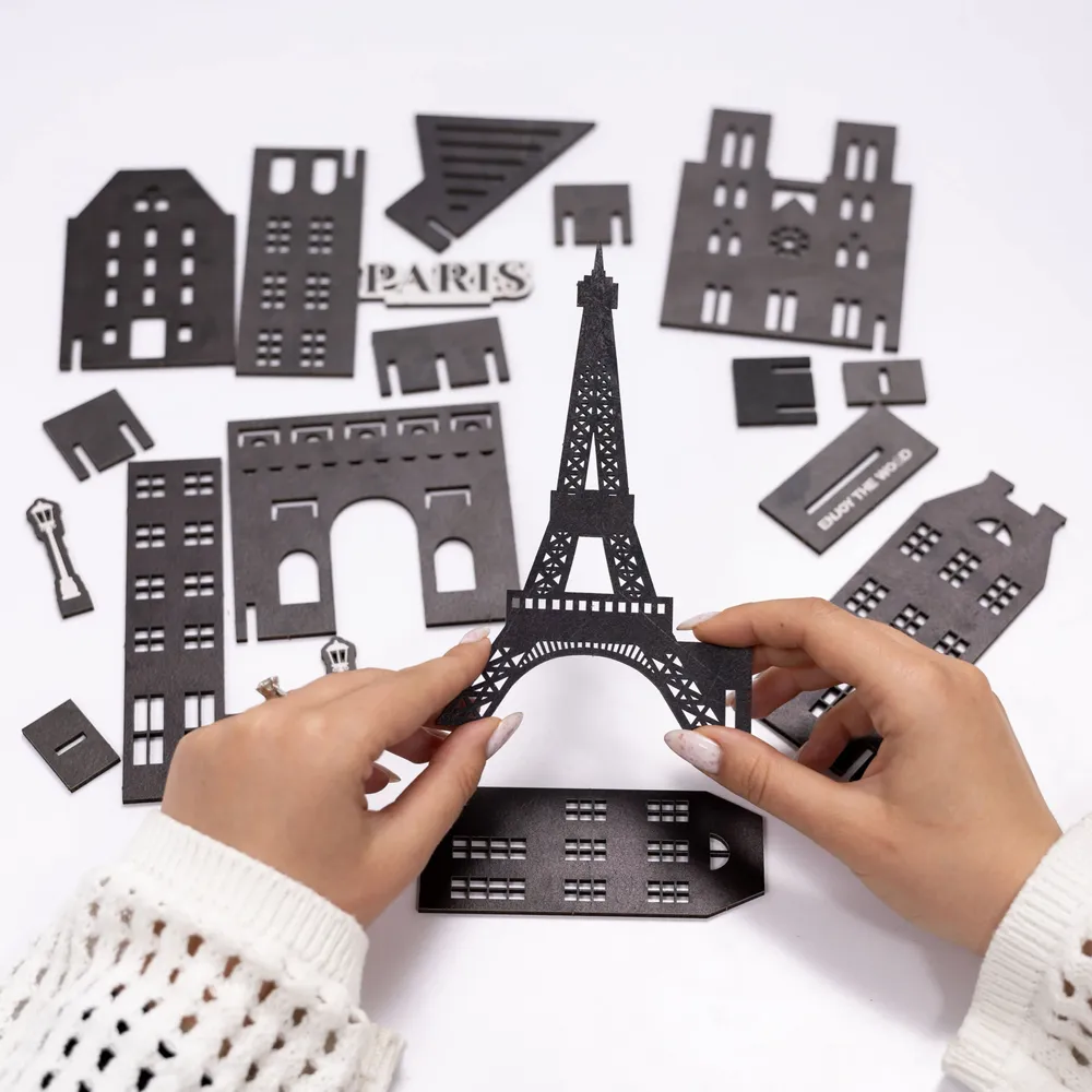 Objets personnalisables - Kit Memory City en bois à faire soi-même - ENJOY THE WOOD