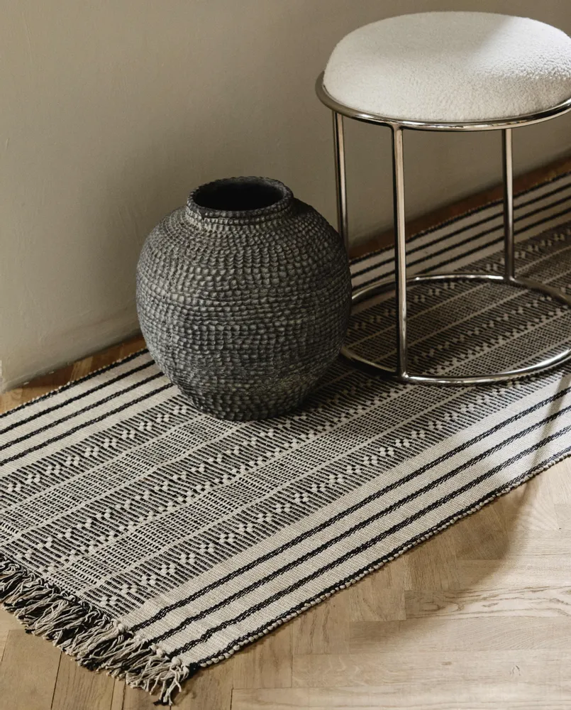 Tabourets - Tabouret KOMATI - ivoire + marron - NORDAL