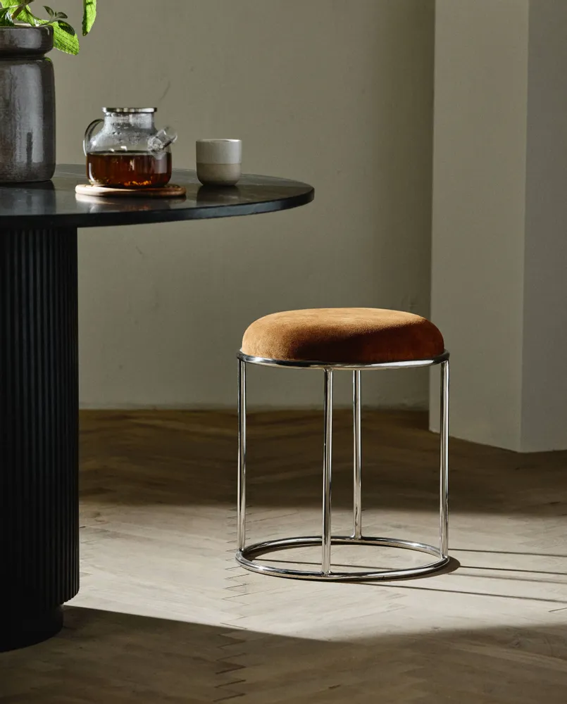 Tabourets - Tabouret KOMATI - ivoire + marron - NORDAL