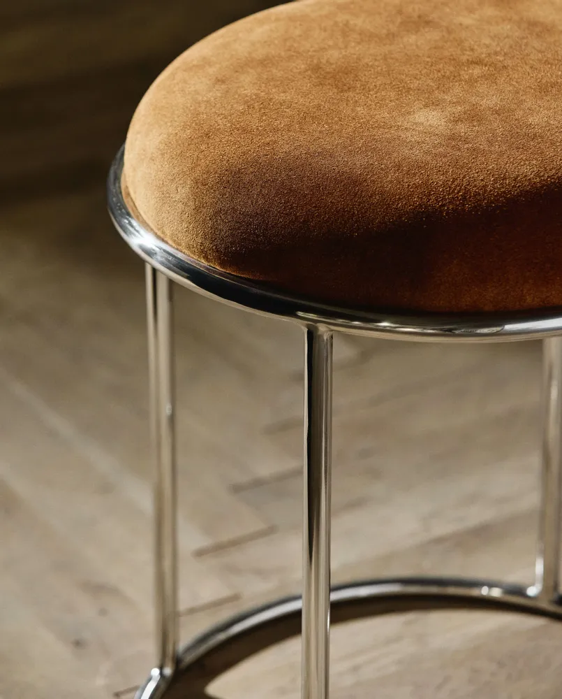 Tabourets - Tabouret KOMATI - ivoire + marron - NORDAL