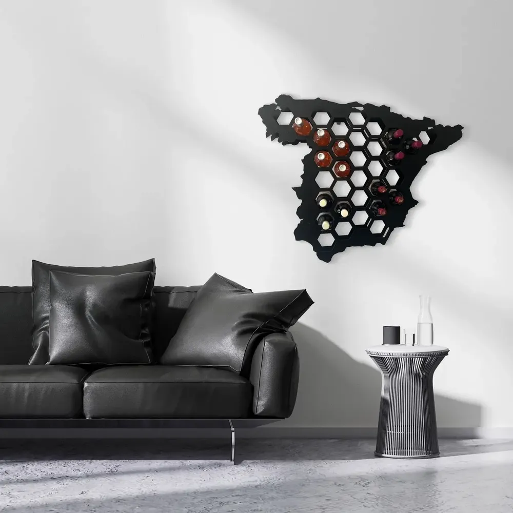 Services - Spain Steel Wall Wine Rack – Holds 33 Bottles - INCREDIBLE DESIGNS