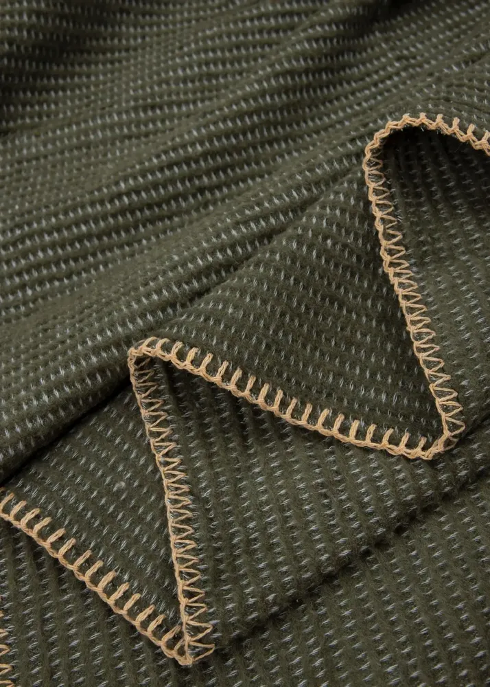 Throw blankets - Blanket Atlas , 150x200cm, green - DILIOS