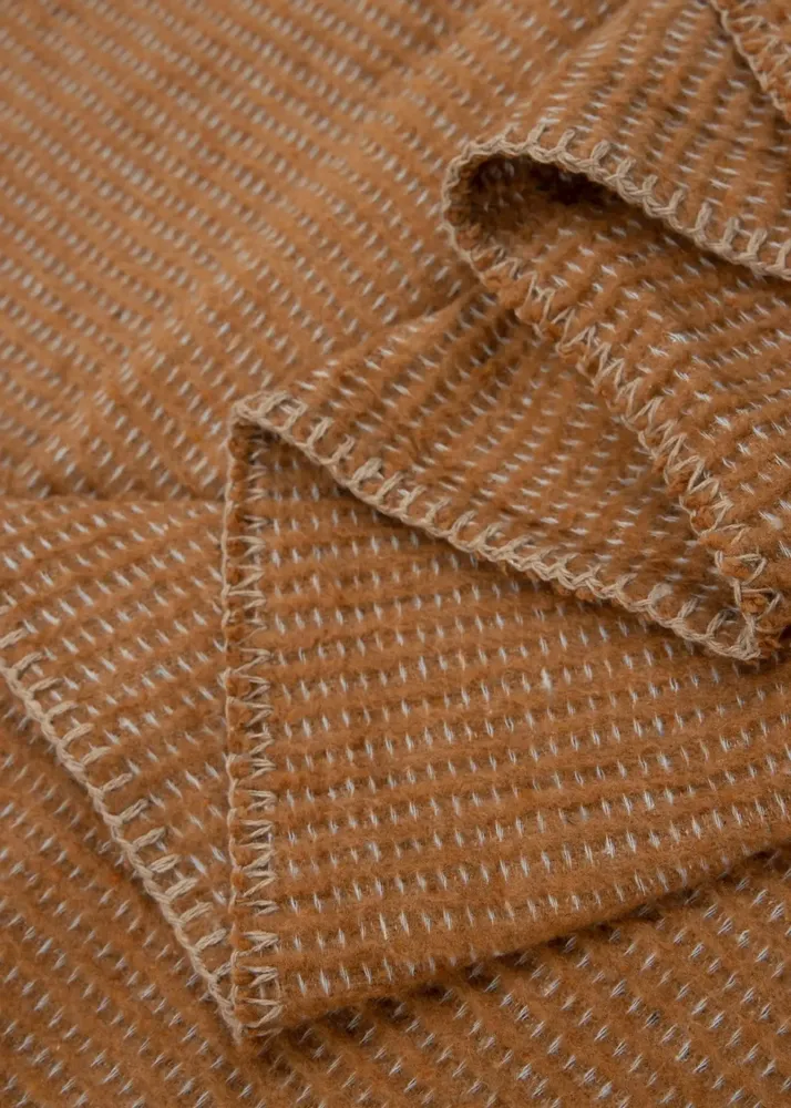 Throw blankets - Blanket Atlas , 150x200cm, brown - DILIOS
