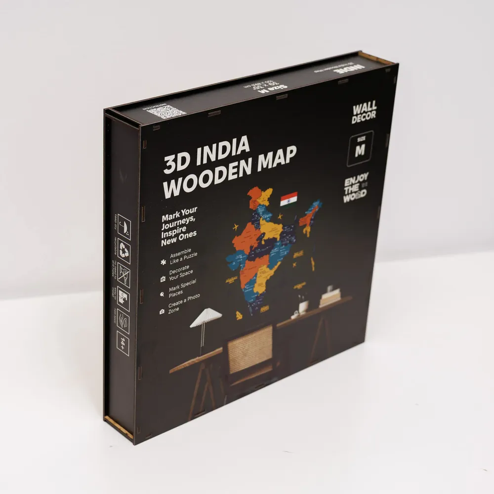 Objets personnalisables - Carte du pays personnalisée - ENJOY THE WOOD