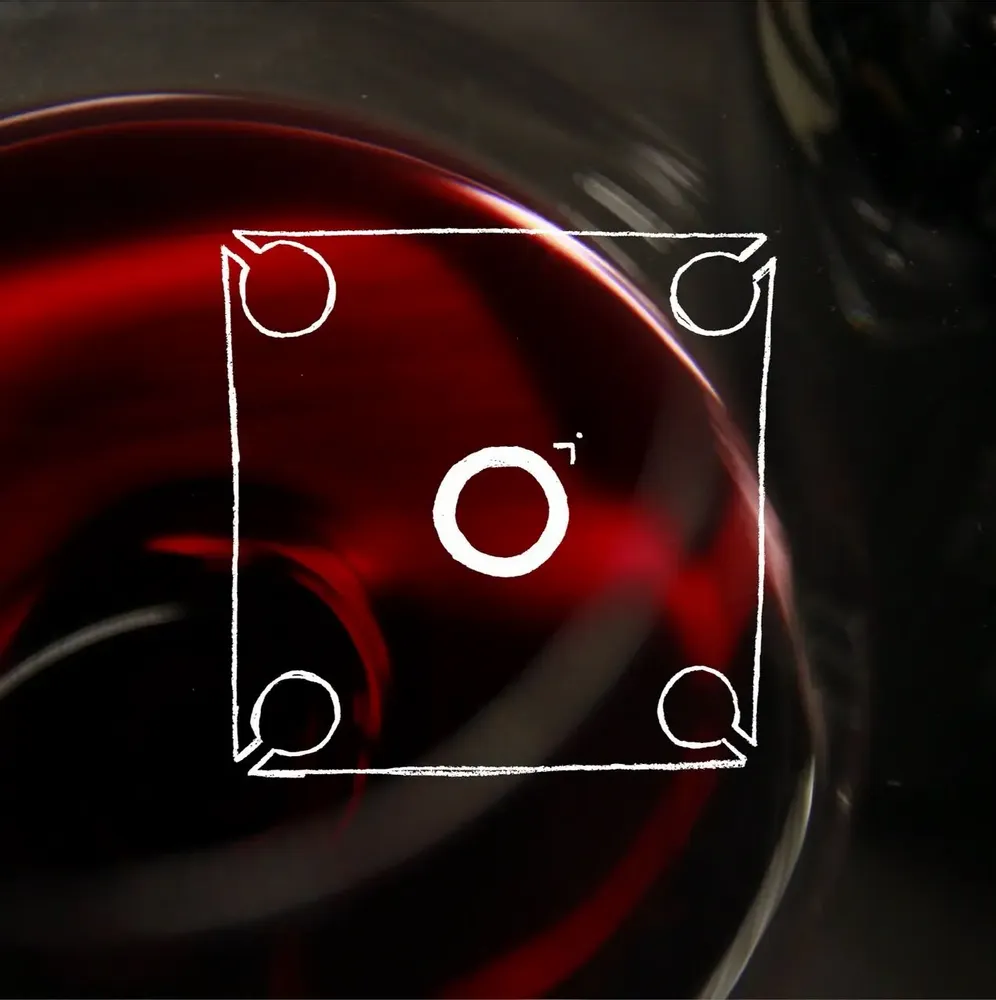 Glass - Wine glass holder Cin Cin x4 - lucid perspex - EGOUNDESIGN
