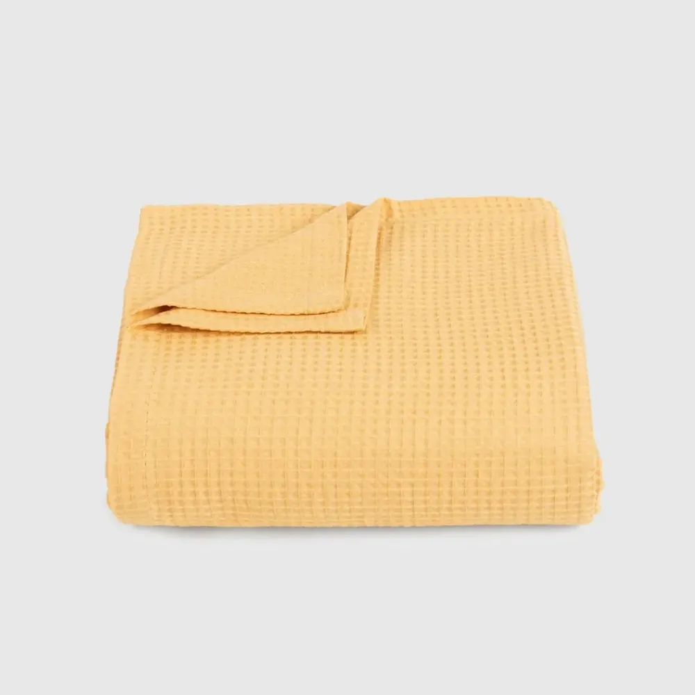 Plaids - Couvre-lit SIESTA 220x230cm, ocre - DILIOS