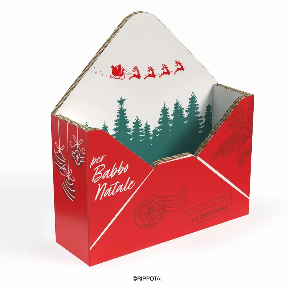 Other Christmas decorations - Eco-friendly Cardboard Santa Claus Mailbox - RIPPOTAI