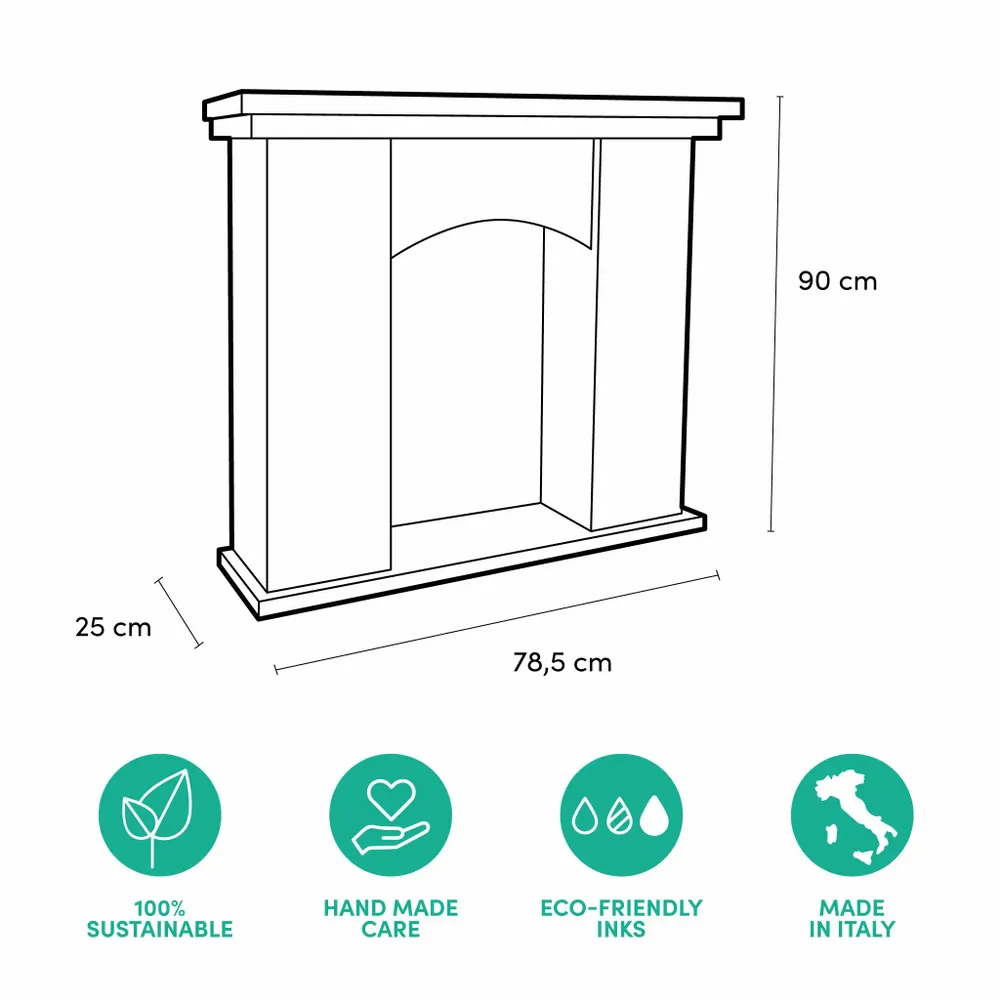 Other Christmas decorations - Eco-friendly Cardboard Fireplace for Christmas Windows - RIPPOTAI