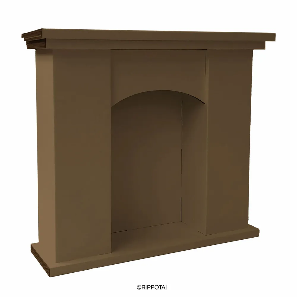 Other Christmas decorations - Eco-friendly Cardboard Fireplace for Christmas Windows - RIPPOTAI