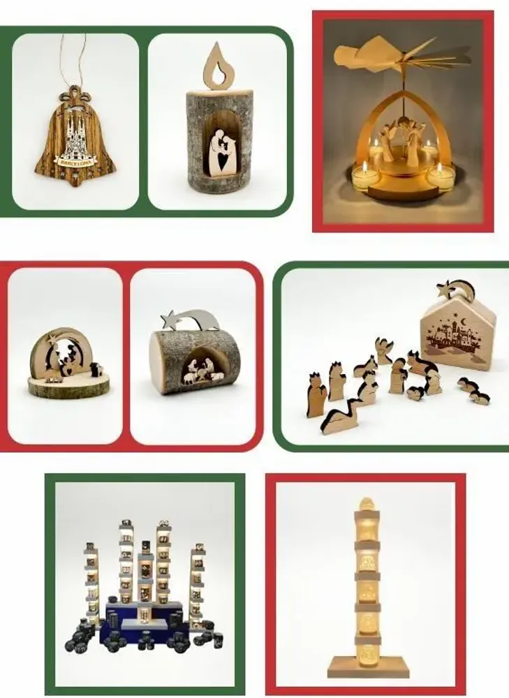 Nativity scenes and santons - WOODEN NATIVITY SCENE - KALID MEDIEVAL