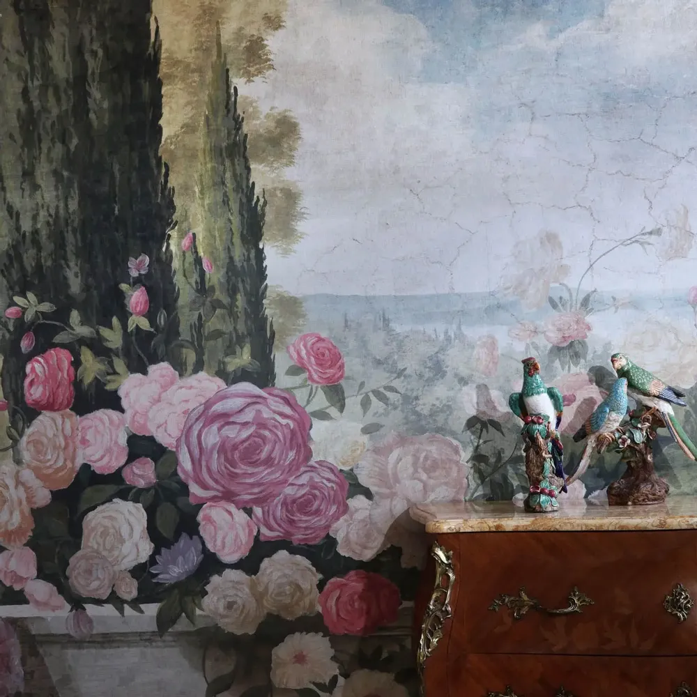 Papiers peints - Papier peint panoramique - Les roses de Santa Giulia couleur - ANANBÔ