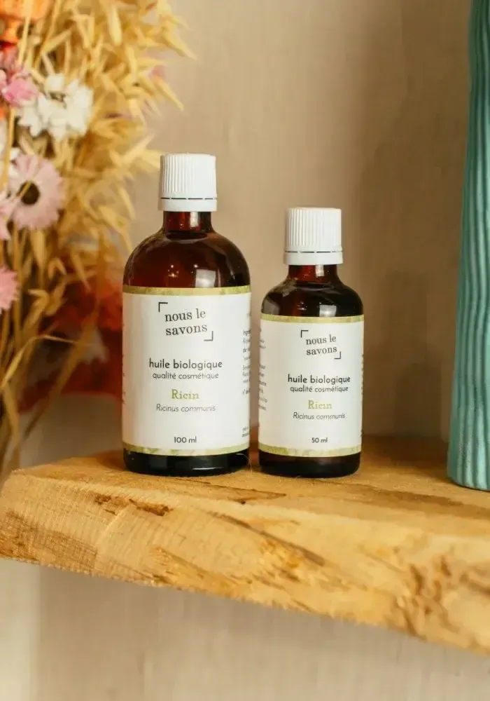 Cosmétiques - Huile pure de Ricin Bio - NOUS LE SAVONS