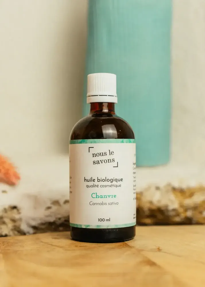 Cosmétiques - Huile pure de Chanvre Bio - NOUS LE SAVONS