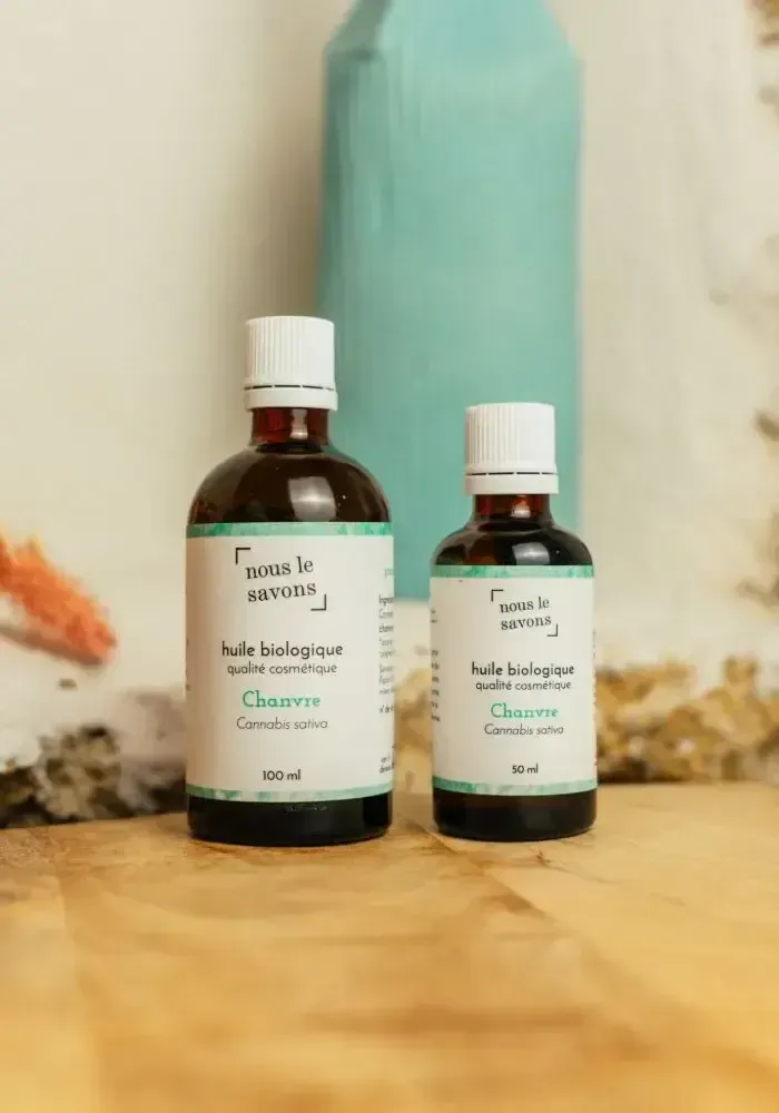 Cosmétiques - Huile pure de Chanvre Bio - NOUS LE SAVONS