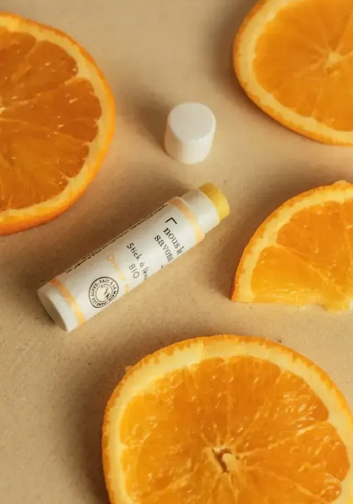 Cosmétiques - Stick à lèvres bio - orange douce - NOUS LE SAVONS