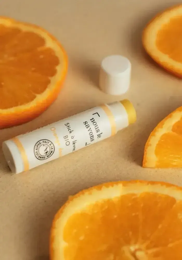 Cosmétiques - Stick à lèvres bio - orange douce - NOUS LE SAVONS
