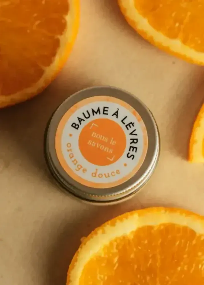 Cosmétiques - Baume à lèvres bio - orange douce - NOUS LE SAVONS