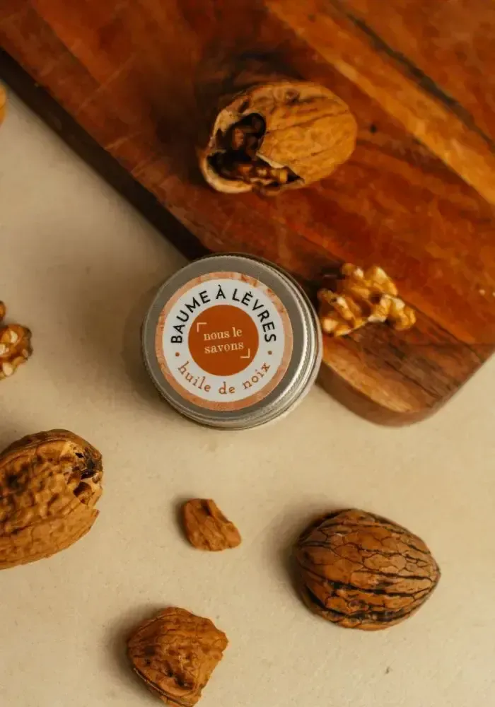 Cosmétiques - Baume à lèvres bio - noix - NOUS LE SAVONS