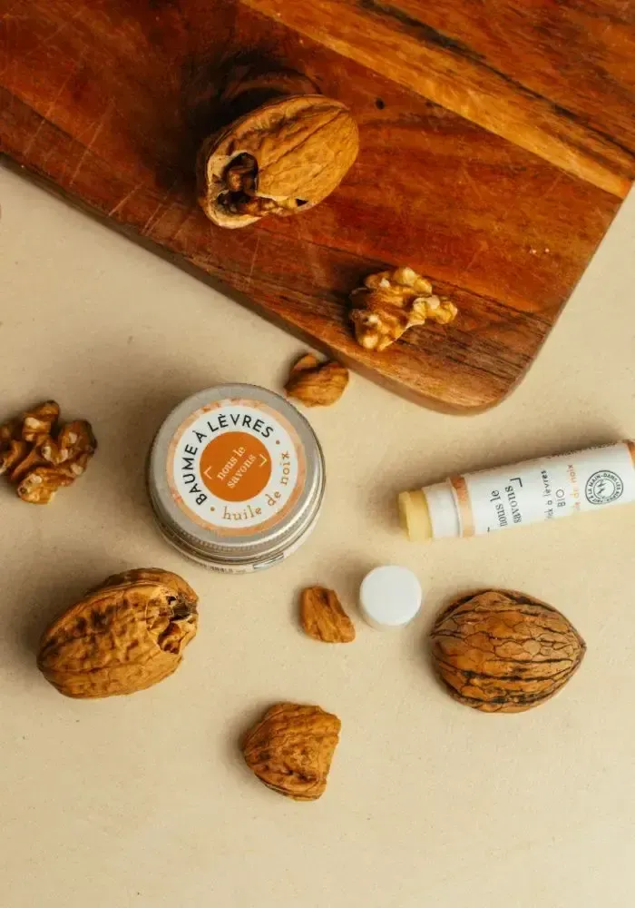 Cosmétiques - Baume à lèvres bio - noix - NOUS LE SAVONS