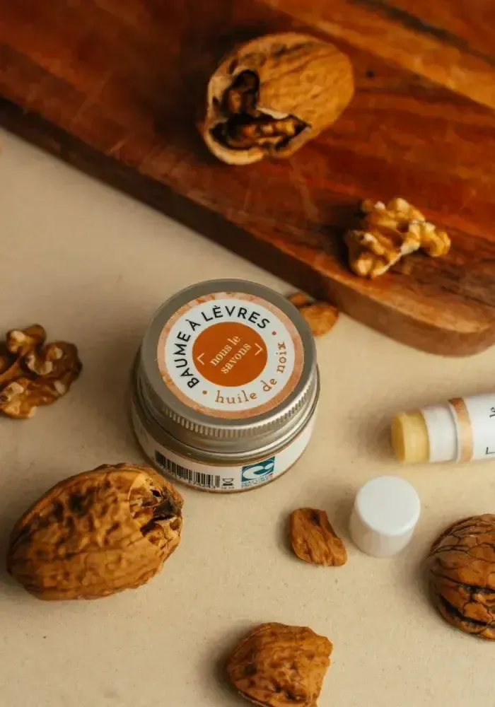 Cosmétiques - Baume à lèvres bio - noix - NOUS LE SAVONS