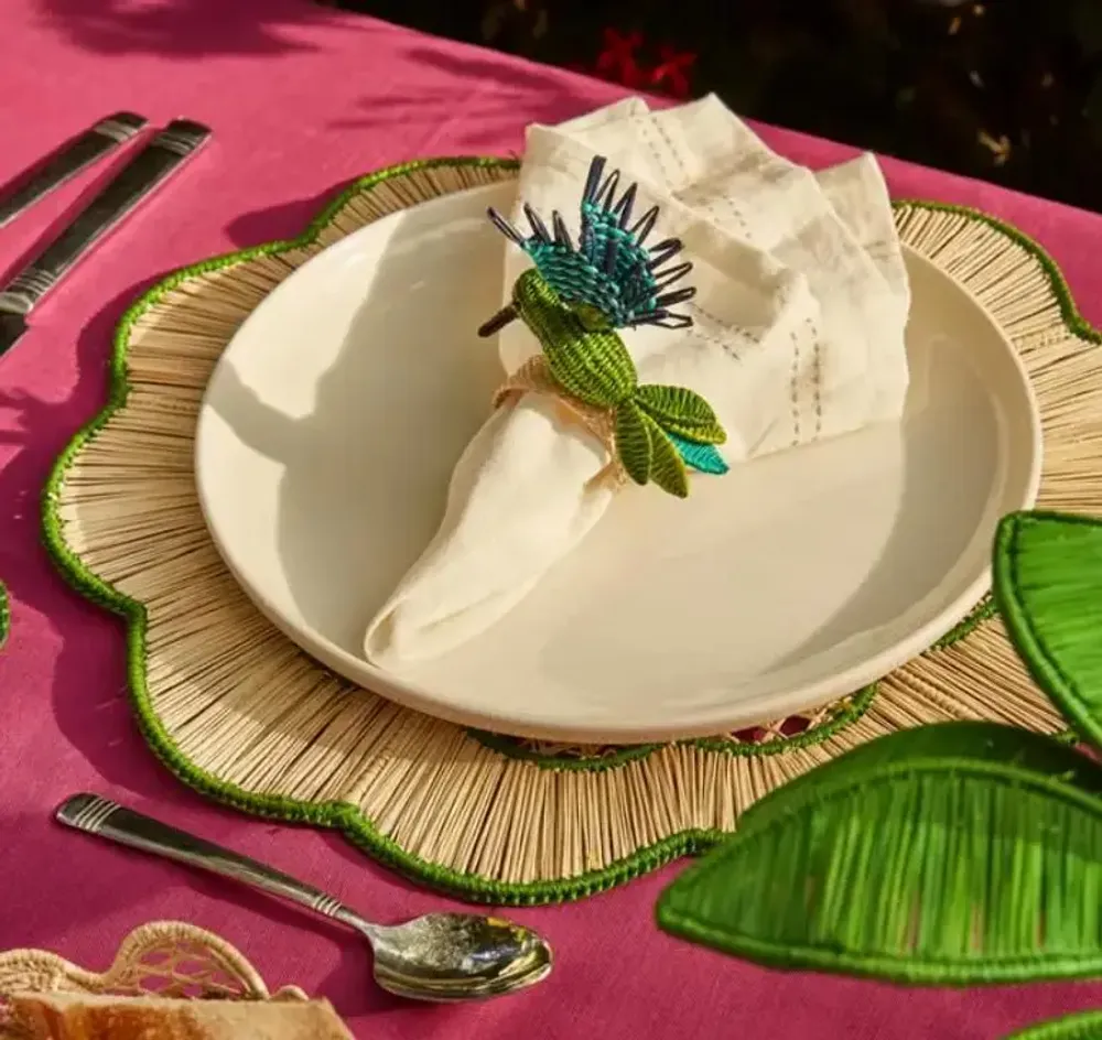 Platter and bowls - Hummingbird Napkin Ring - CORO CORA