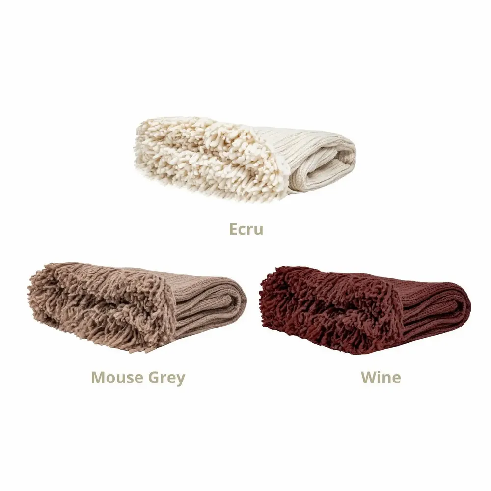 Throw blankets - WHISPER throw 140x230cm - BED AND PHILOSOPHY