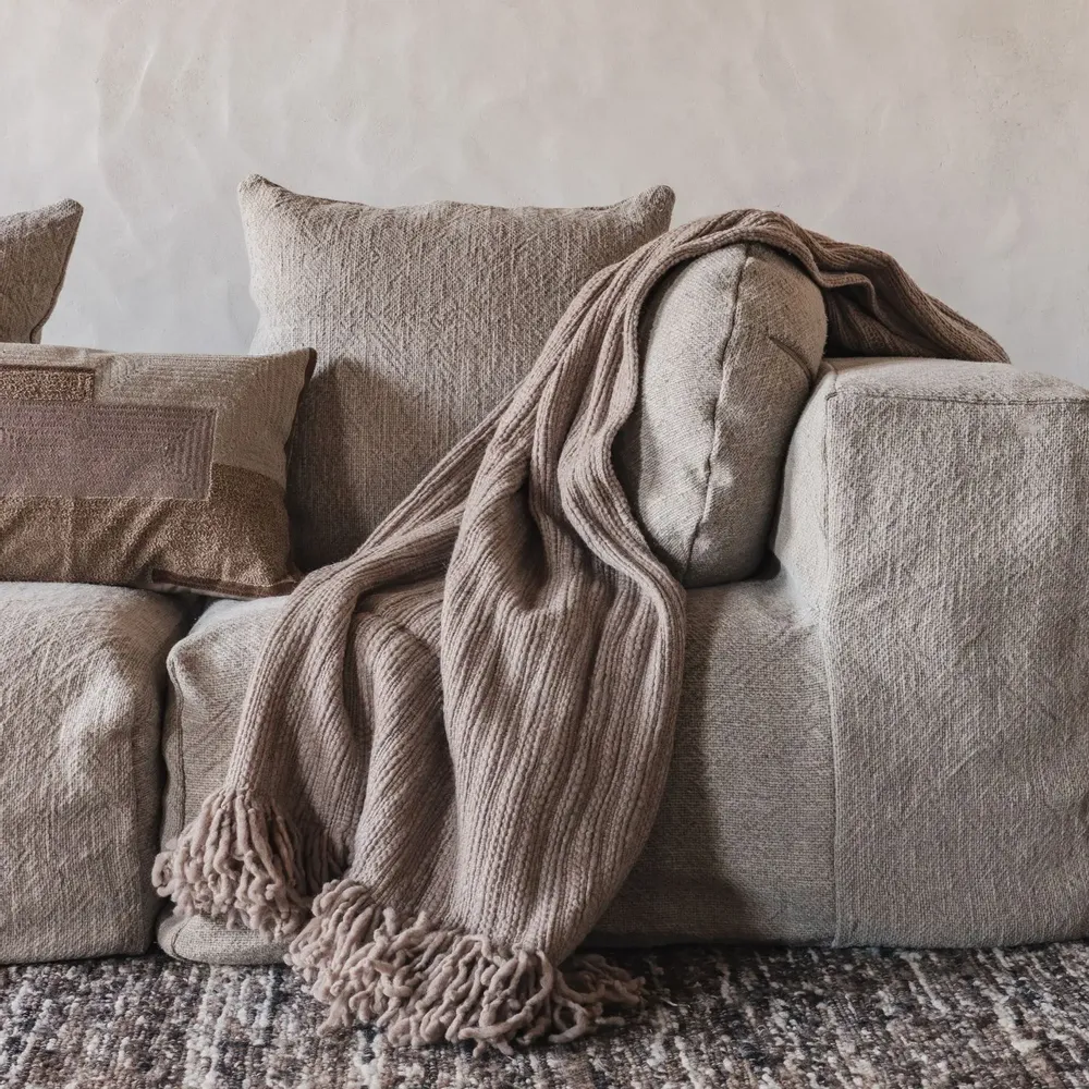 Throw blankets - WHISPER throw 140x230cm - BED AND PHILOSOPHY