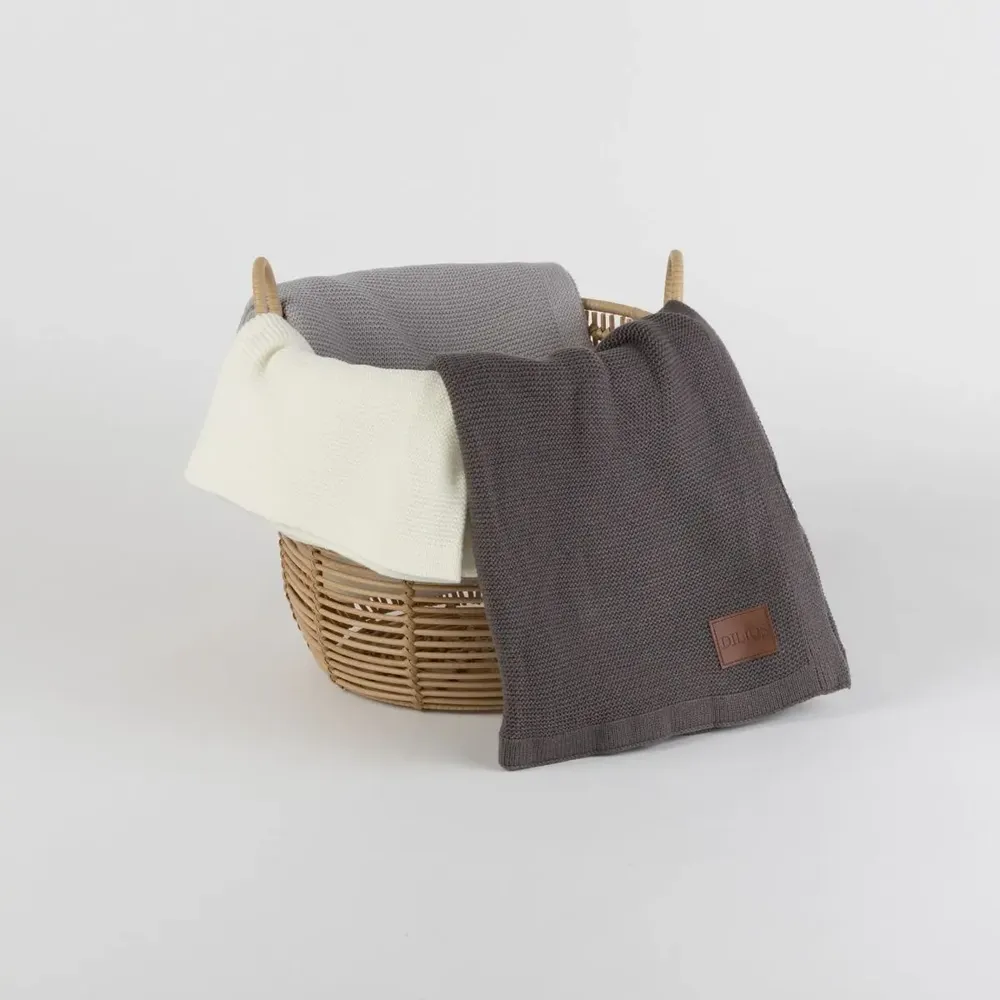 Plaids - Couverture AMELIA, 120x175cm, gris - DILIOS