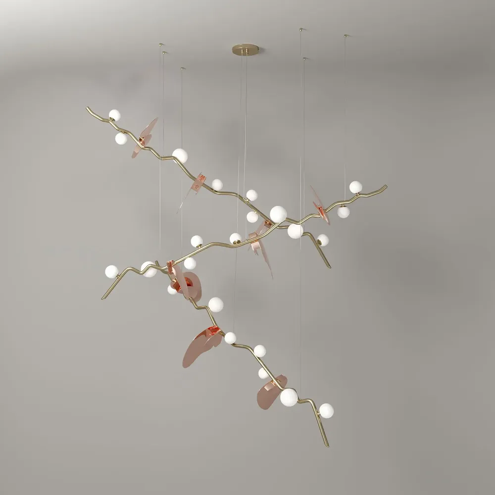 Suspensions - Lampe à suspension Almond fabriquée à la main par Creativemary - CREATIVEMARY