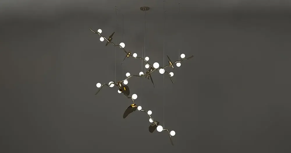 Suspensions - Lampe à suspension Almond fabriquée à la main par Creativemary - CREATIVEMARY