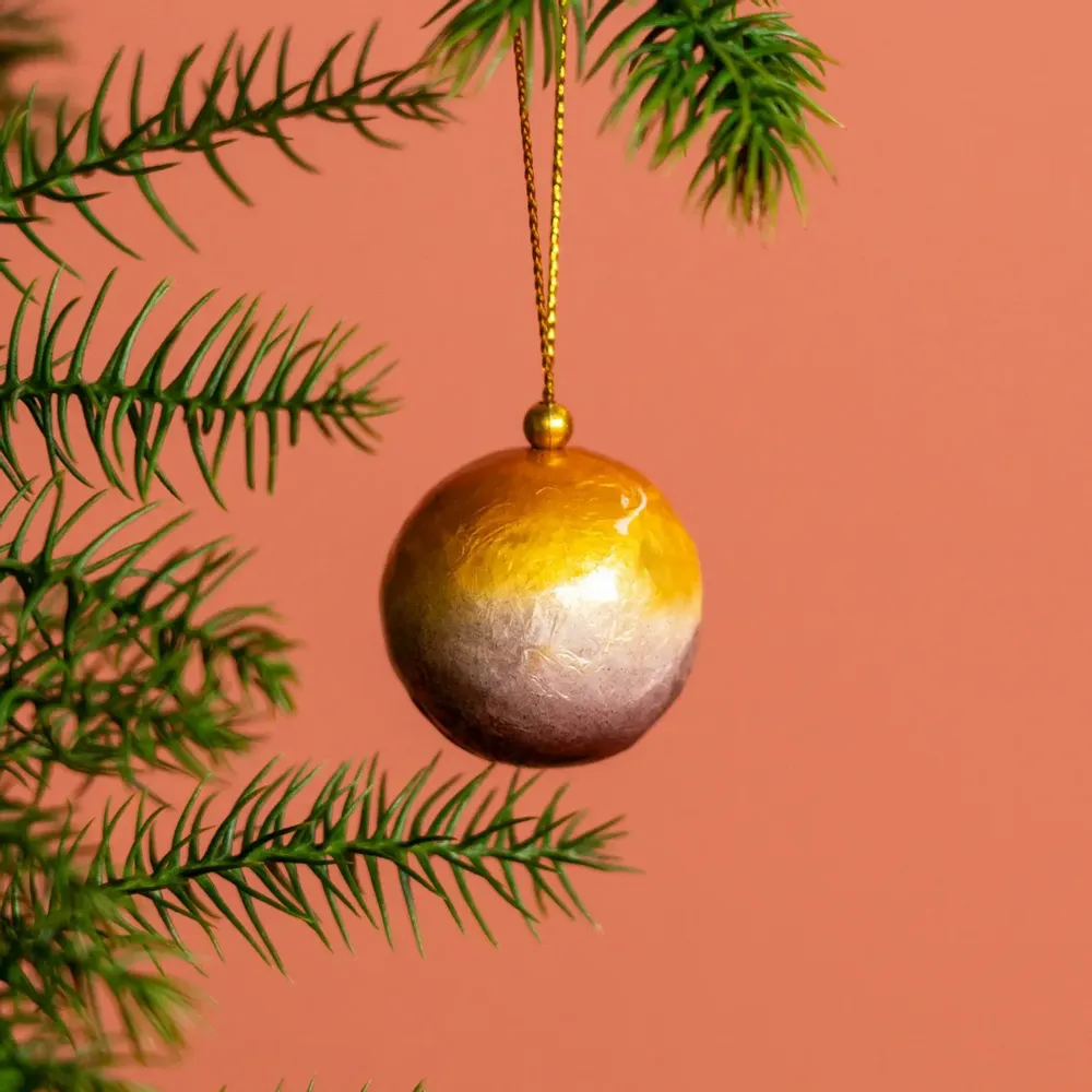 Other Christmas decorations - X-mas balls with overlapping colours set of 4 - KINTA