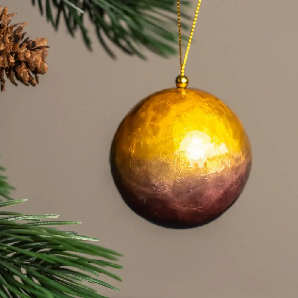 Other Christmas decorations - X-mas balls with overlapping colours set of 4 - KINTA