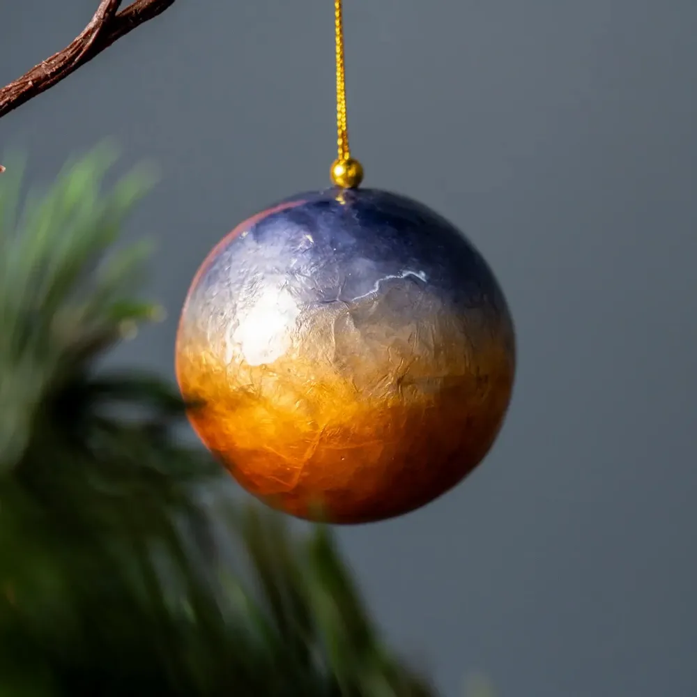 Other Christmas decorations - X-mas balls with overlapping colours set of 4 - KINTA