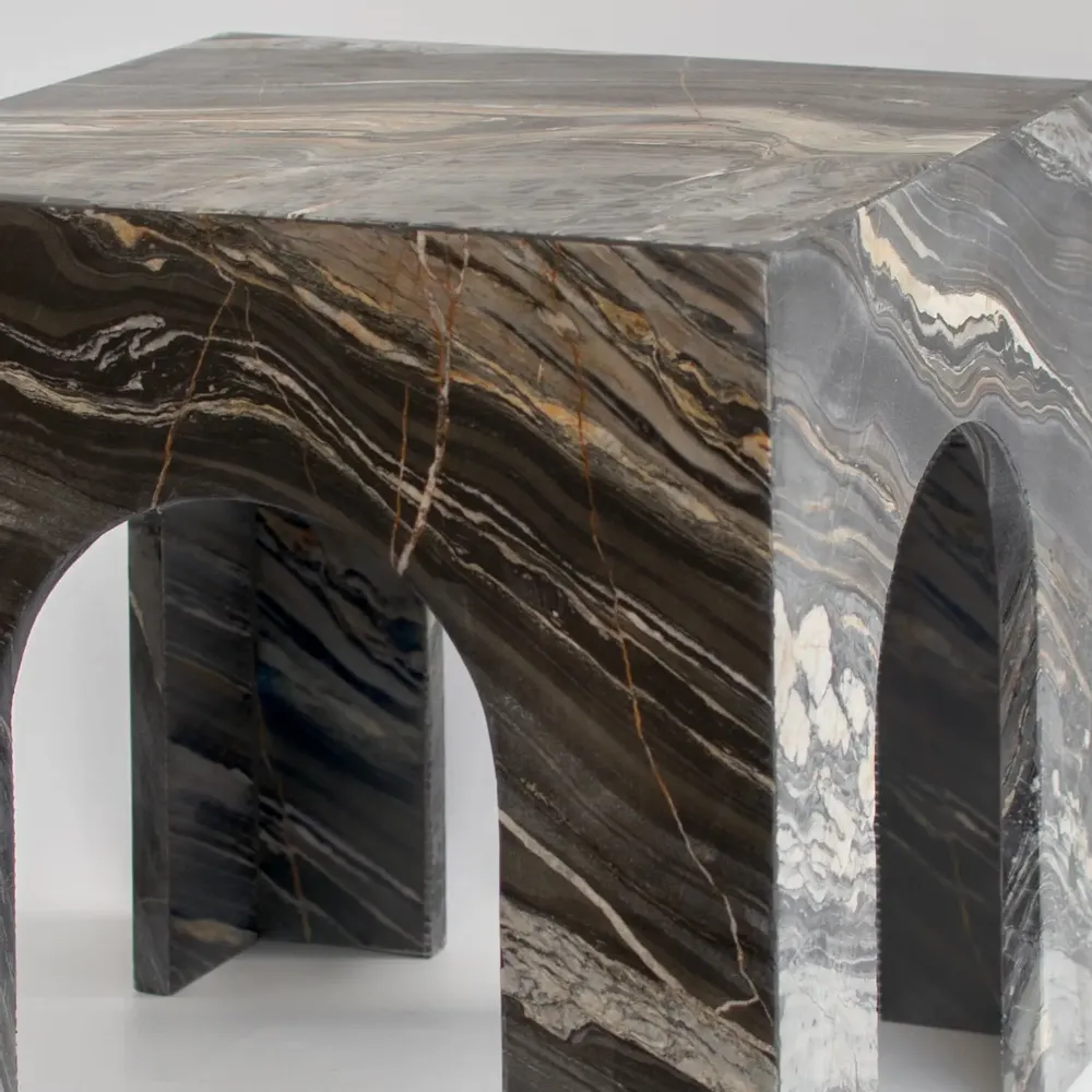 Tables basses - PICASSO MARBLE ARCH SIDE TABLE - KIWANO CONCEPT
