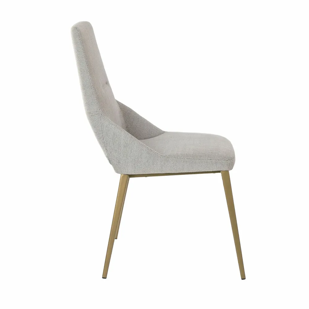 Chairs - Light grey fabric chair - ANGEL CERDÁ