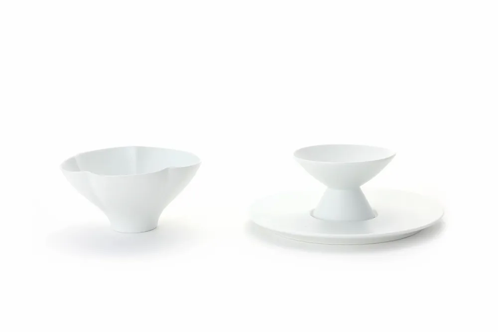 Plats et saladiers - [KWANGJUYO] Série Wolbaek, porcelaine blanche - KWANGJUYO