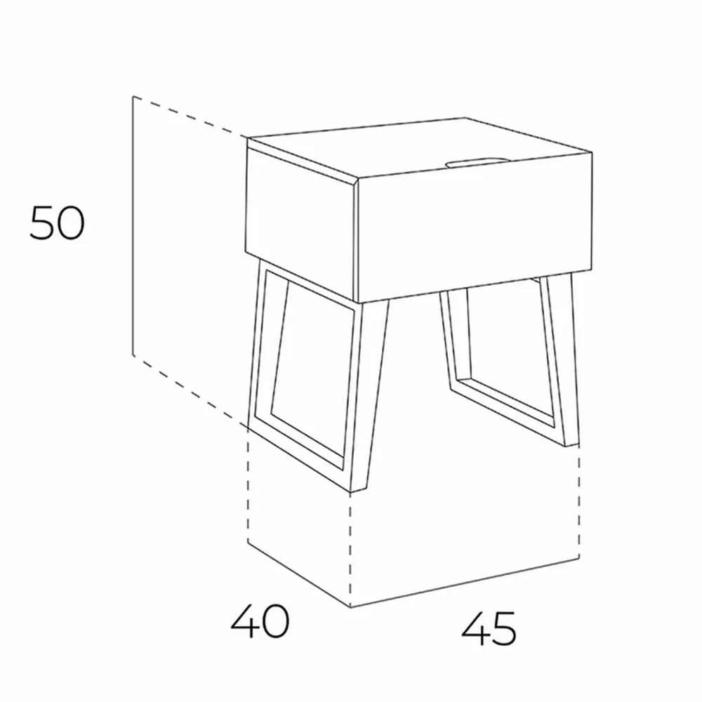 Night tables - Walnut nightstand - ANGEL CERDÁ