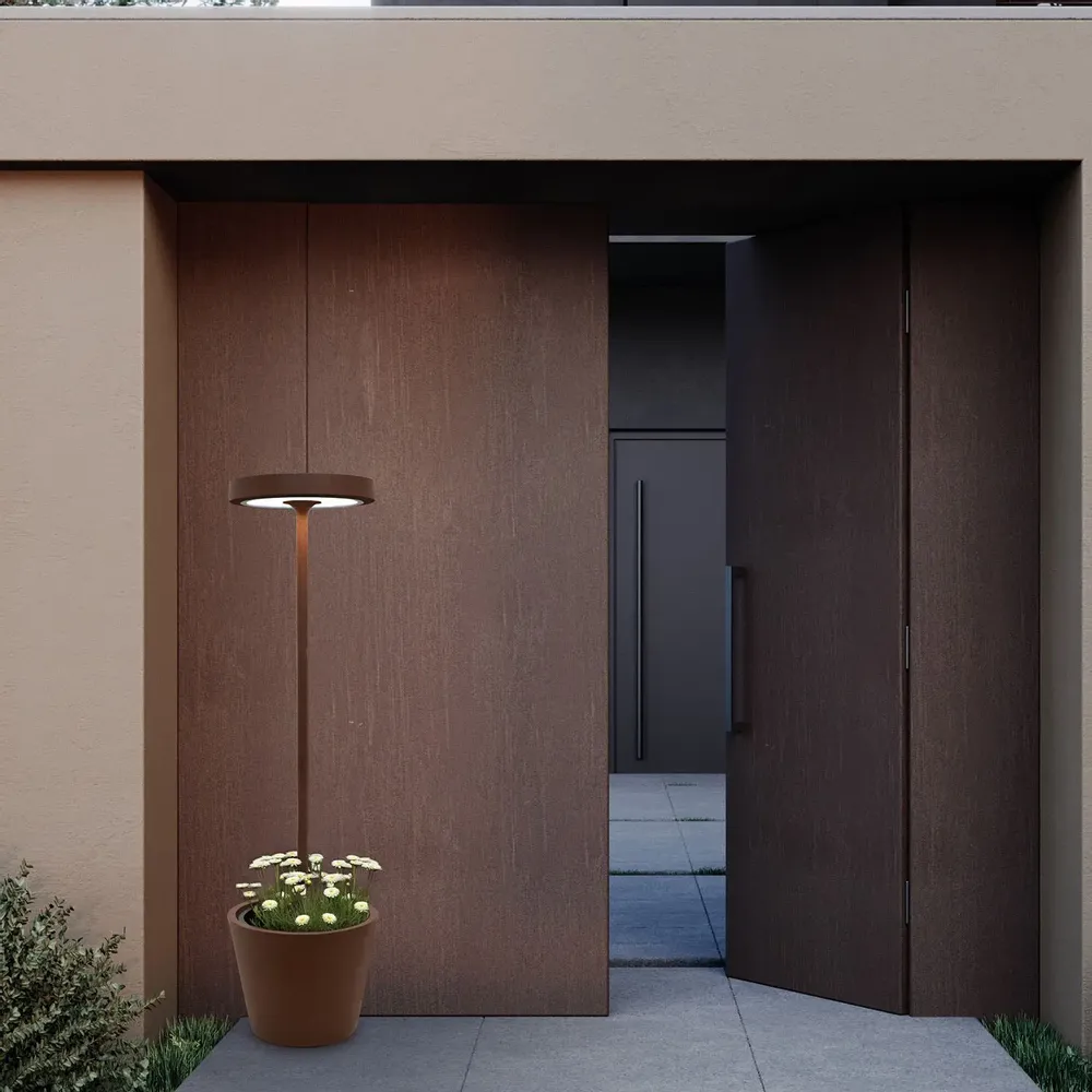 Lampadaires extérieurs - Poldina Reverso Solar L RF - ZAFFERANO