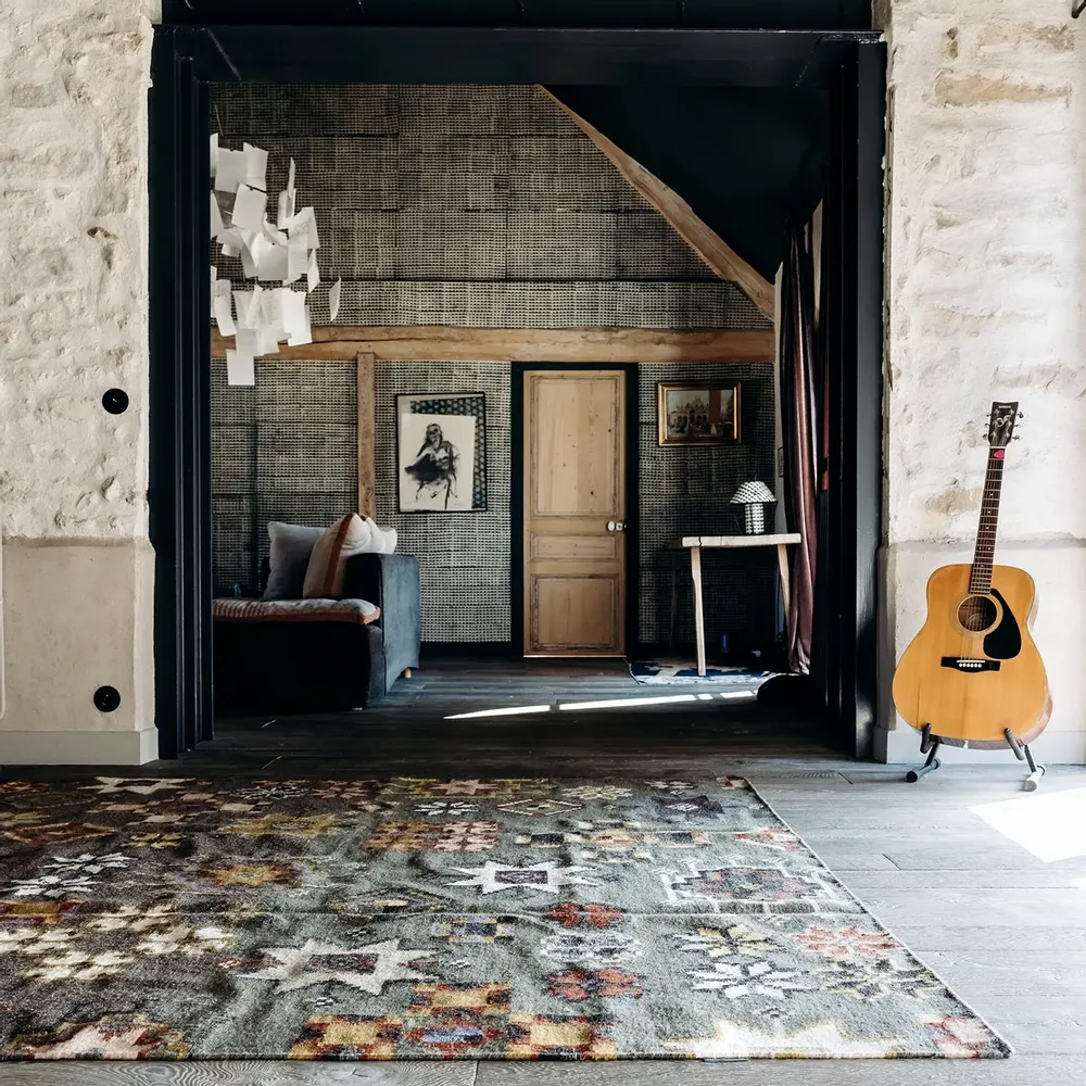 Tapis contemporains - Tapis Danube - LE MONDE SAUVAGE BEATRICE LAVAL