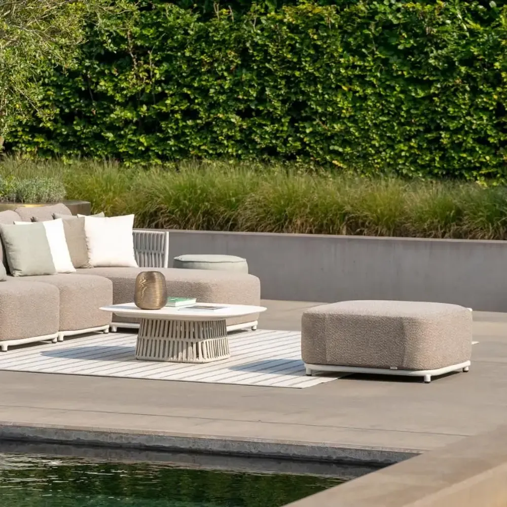 Lawn sofas - Cala Sofa 1Seat Ottoman - JATI KEBON