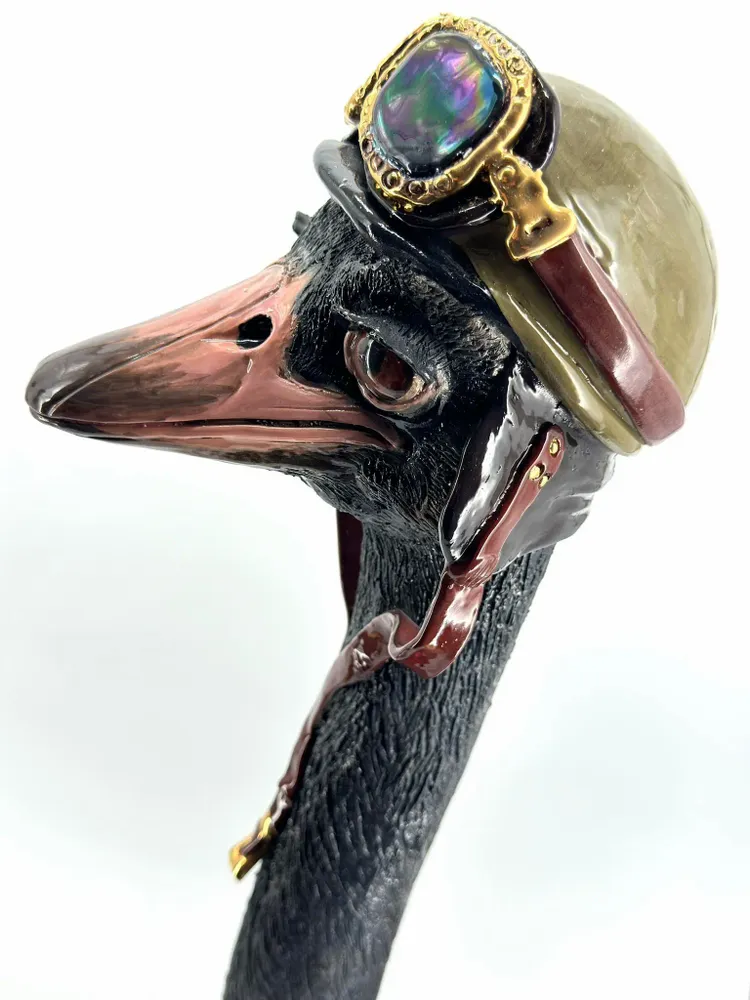Sculptures, statuettes and miniatures - OSTRICH - MOSCHE BIANCHE
