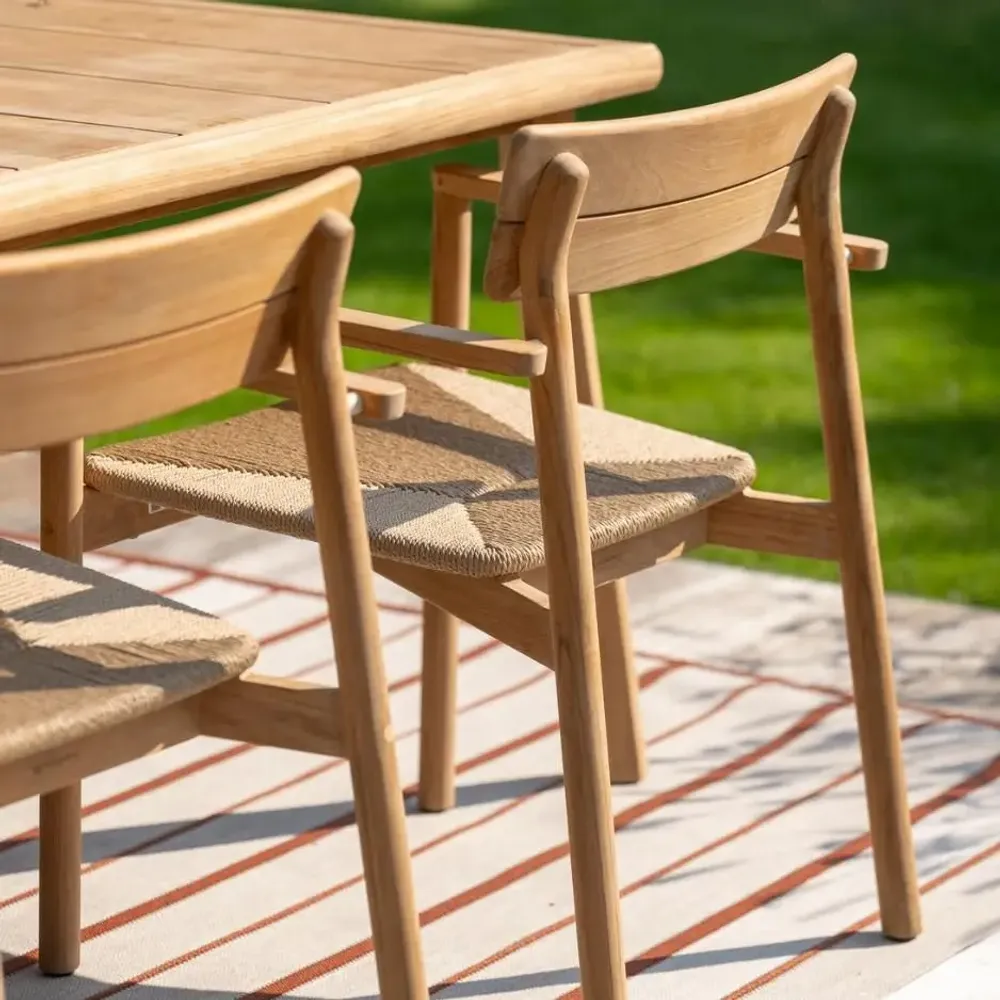 Chaises de jardin - Lynn teak Armchair - JATI KEBON