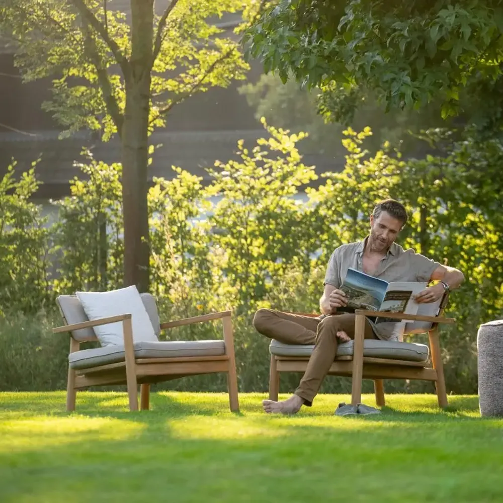 Canapés de jardin - Lynn teak Sofa 1seat - JATI KEBON