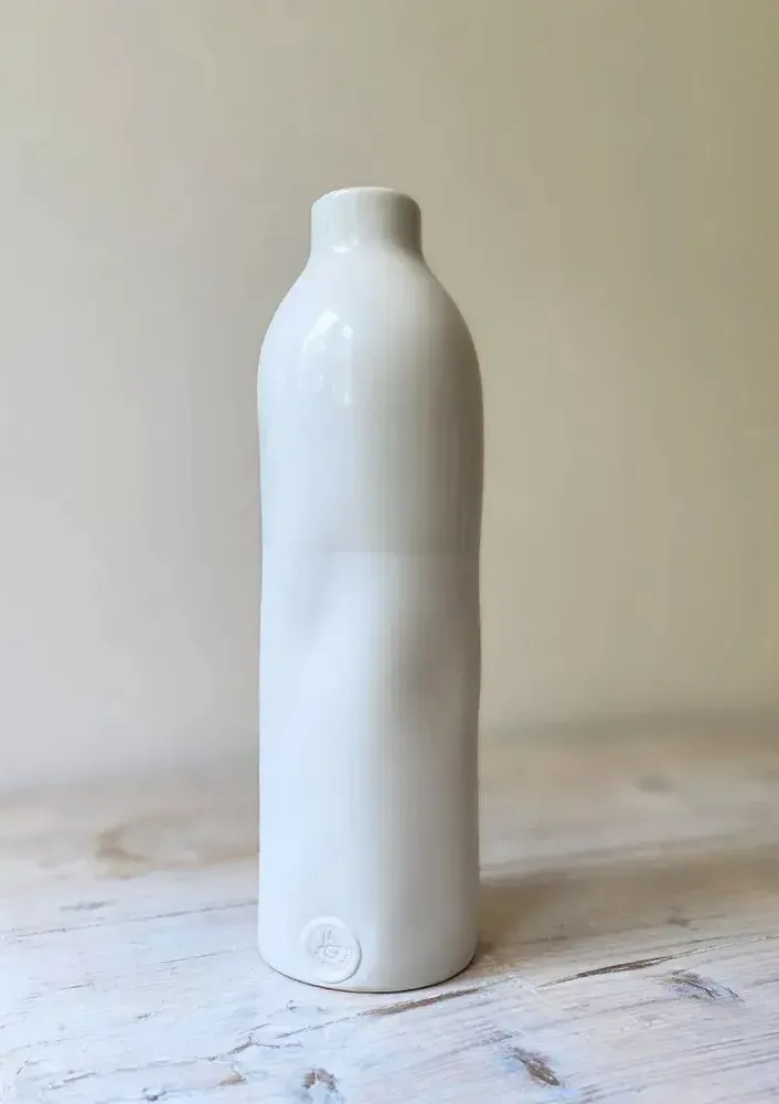 Vases - LIMOGES WHITE PORCELAIN BOTTLE - MAISON GALA