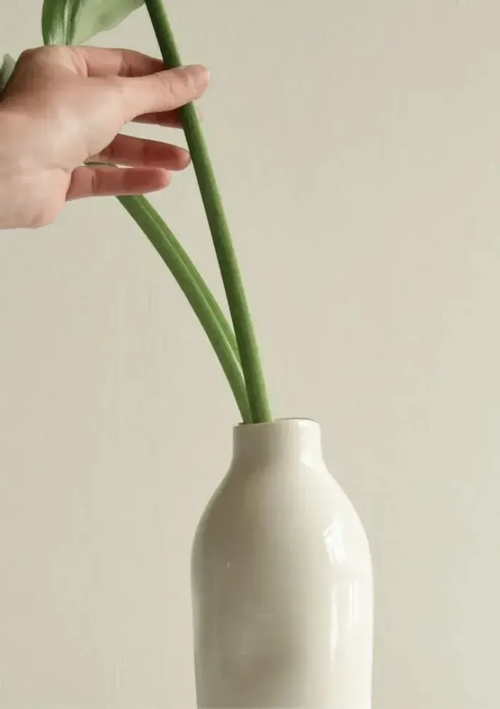 Vases - LIMOGES WHITE PORCELAIN BOTTLE - MAISON GALA
