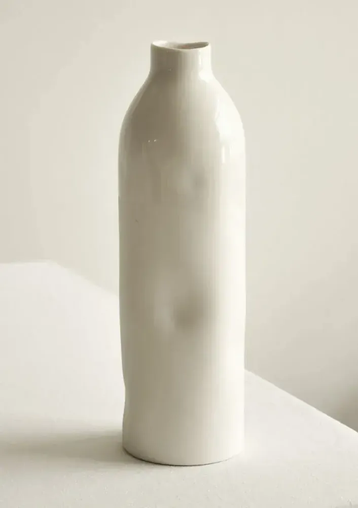 Vases - LIMOGES WHITE PORCELAIN BOTTLE - MAISON GALA