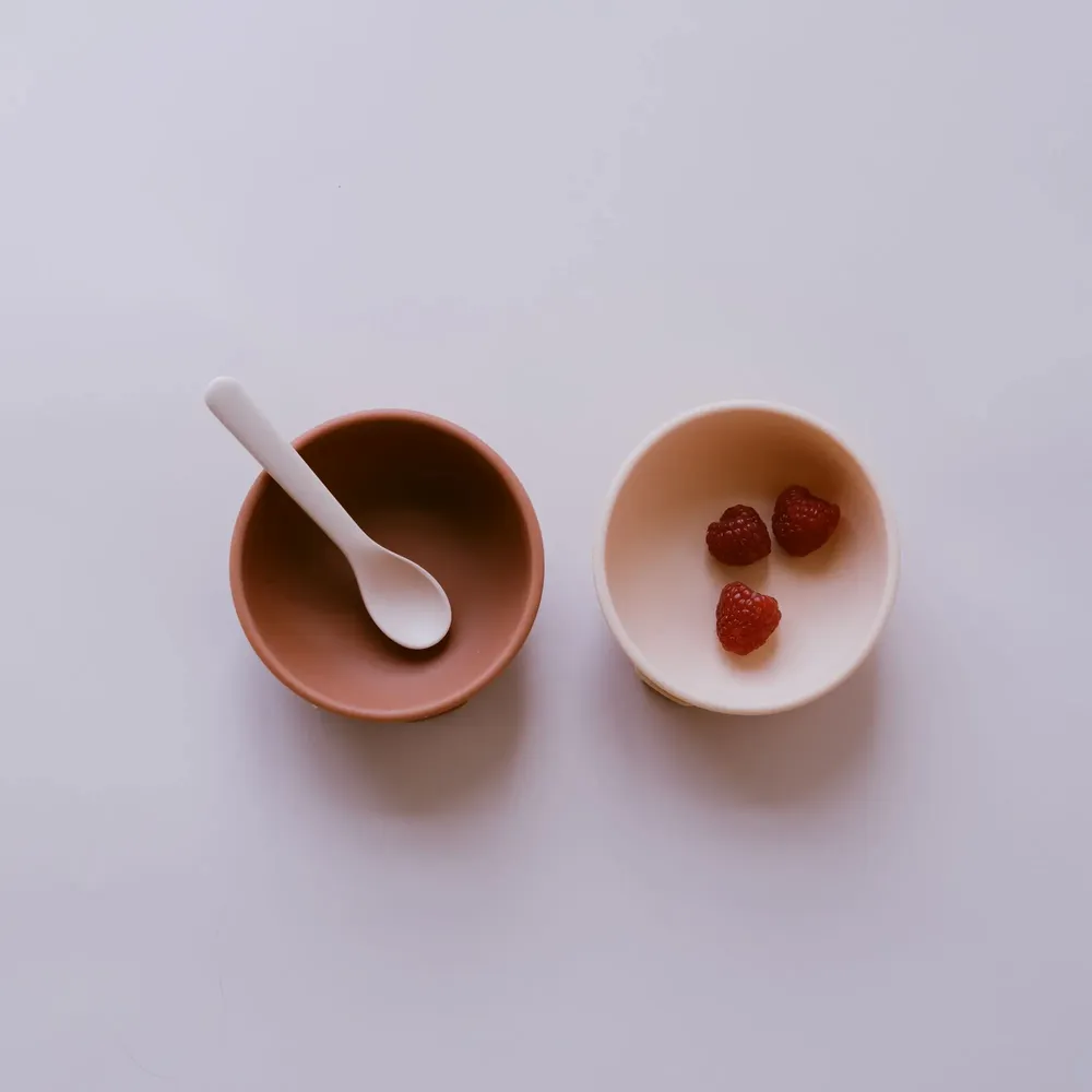 Repas pour enfant - Bol ventouse en silicone - Terracotta - EKOBO