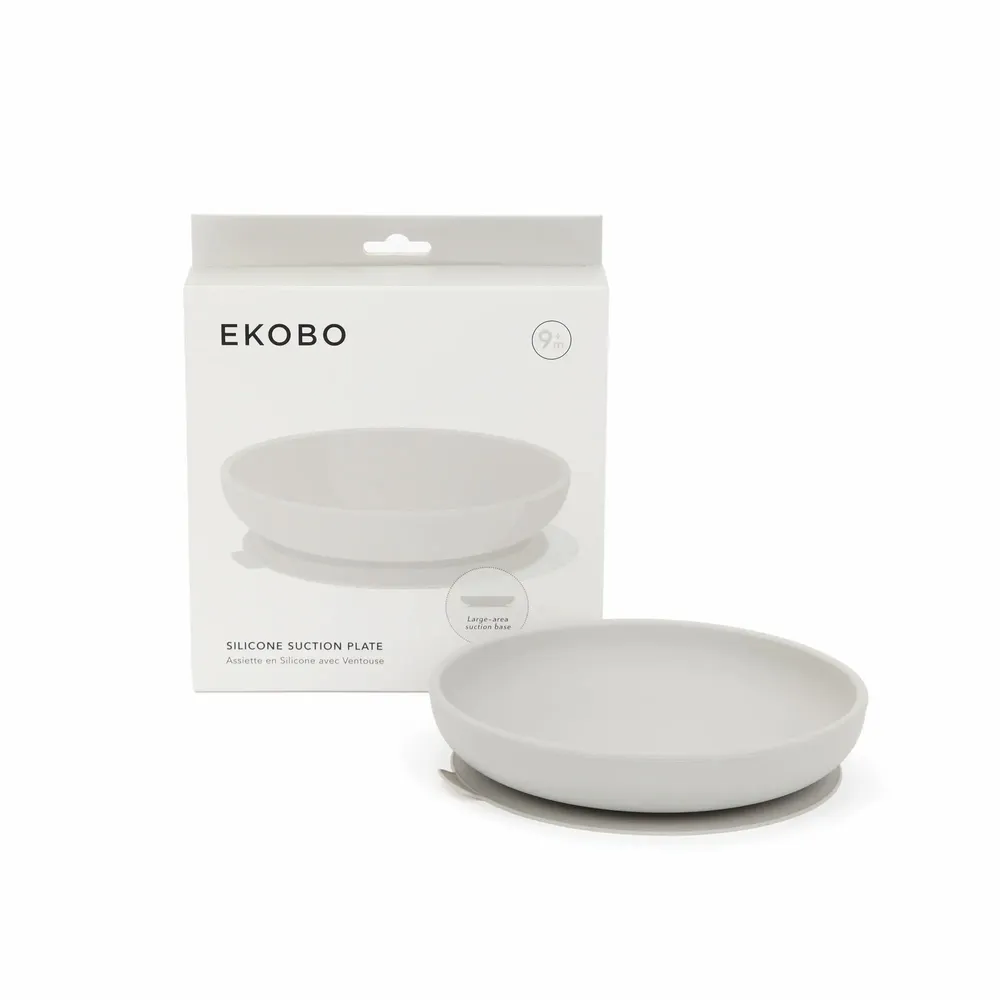 Children's mealtime - Silicone Suction Plate - Cloud - EKOBO
